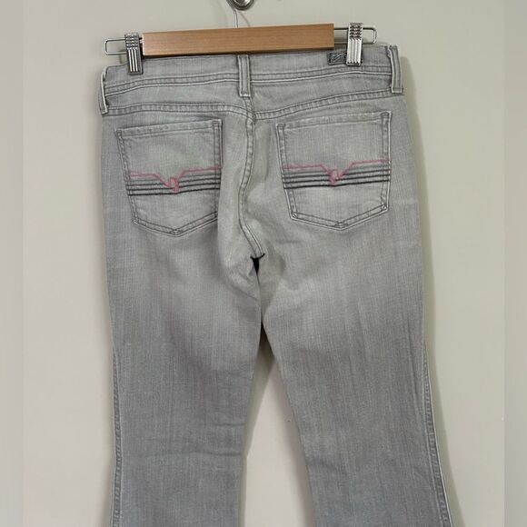 Citizens Of Humajity Concord Ingrid Flare Jeans in Gray - Picture 7 of 9